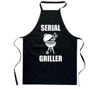 bubbleshirt Grembiule Barbecue Divertente Serial Griller - Uomo e Donna - in Poliestere - Idea Regalo Ironica per Appassionati di Griglia, Cuoco e BBQ