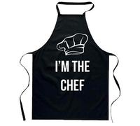 bubbleshirt Grembiule da Cucina Divertente I'm The Chef - Cuoco Uomo e Donna in Poliestere - Idea Regalo Ironica per Appassionati di Cucina e Fornelli