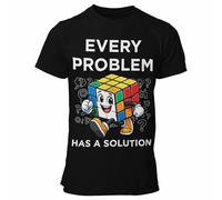 bubbleshirt Maglietta Uomo Donna Nerd Rompicapo - Every Problem Has a Solution Logica - T-Shirt 100% Cotone