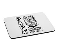 bubbleshirt Mousepad Festa del papà - papà sei il nostro supereroe preferito - love - idea regalo