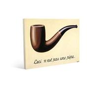bubbleshirt Quadro ceci n'est pas une pipe - magritte - art - tela pvc su legno su pvc - stampa fotografica - dimensioni