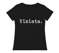 bubbleshirt T-Shirt Divertente Donna con Frasi Iconiche - Maglietta Humor 100% Cotone - Idea Regalo Amica: Ansiosa, Esaurita, No Vabbè e Altri Mood - Manica Corta Nera, Taglie S-XL