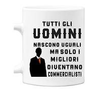 bubbleshirt Tazza Mestieri - tutti gli uomini nascono uguali ma solo i migliori diventano commercialisti - idea regalo compleanno Mug in ceramica 11oz