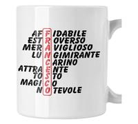 bubbleshirt Tazza Mug divertente con nome Francesco e aggettivi simpatici Idea Regalo Compleanno Natale in ceramica