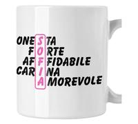 bubbleshirt Tazza Mug divertente con nome Sofia e aggettivi simpatici Idea Regalo Compleanno Natale in ceramica