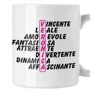 bubbleshirt Tazza Mug divertente con nome Veronica e aggettivi simpatici Idea Regalo Compleanno Natale in ceramica