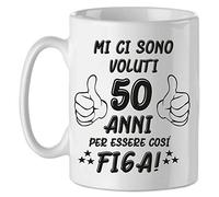 bubbleshirt Tazza Mug in Ceramica Compleanno Mi Ci Sono Voluti 50 Anni per Essere così - Tazza Simpatica e Divertente - Evento - Idea Regalo