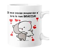 bubbleshirt Tazza SanValentino Il mio posto preferito è tra le tue braccia Love Innamorati Mug 11oz idea regalo