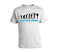 bubbleshirt Tshirt Chuck Norris Evolution- Walker Texas Ranger- Chuck Norris - in Cotone