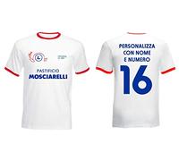 bubbleshirt Tshirt Personalizzabile Film Cult L'allenatore nel Pallone - Maglia Longobarda - personalizza con Nome e Numero - Film Cult Anni '80