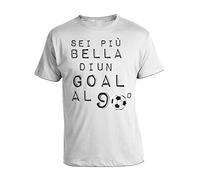 bubbleshirt Tshirt Sei più Bella di Un Gol al 90° - Humor - Sport - in Cotone by
