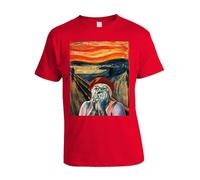 bubbleshirt Tshirt Uomo Film Cult Anni '80 ragionier ugo - Urlo di Ugo - Parody - Manica Corta Rossa Taglia L