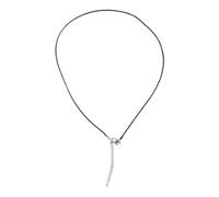 BUBEFSKD 1 cavo in pelle da 5 mm con chiusura a aragosta, catena a corda di cera, per collane, ciondoli, gioielli con chiusura, per donne e uomini, Taglia unica, come descritto