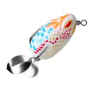 BUBEFSKD 1 pezzo di rane per la pesca con bocca grande, per la pesca, grandi piedi, doppia elica per acqua dolce e salata