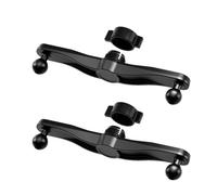 BUBEFSKD 1 su 2 17 mm snodo sferico splitter base adattatore per due dispositivi su supporto auto o desktop, supporto per telefono