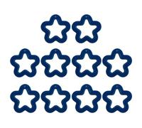 BUBEFSKD 10 Pz Cava Cinque Punte Collana Amicizia Di Perle Di Perle Acriliche Perline Kit Accessori Gioielli Per Le Donne Cave Perla Di Cinque Otto Stella, Taglia unica, come descritto