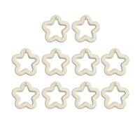 BUBEFSKD 10 Pz Cava Cinque Punte Collana Amicizia Di Perle Di Perle Acriliche Perline Kit Accessori Gioielli Per Le Donne Cave Perla Di Cinque Otto Stella, Taglia unica, come descritto