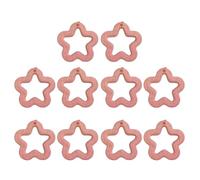 BUBEFSKD 10 Pz Cava Cinque Punte Collana Amicizia Di Perle Di Perle Acriliche Perline Kit Accessori Gioielli Per Le Donne Cave Perla Di Cinque Otto Stella, Taglia unica, come descritto