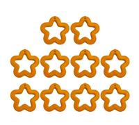 BUBEFSKD 10 Pz Cava Cinque Punte Collana Amicizia Di Perle Di Perle Acriliche Perline Kit Accessori Gioielli Per Le Donne Cave Perla Di Cinque Otto Stella, Taglia unica, come descritto