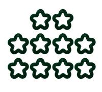 BUBEFSKD 10 Pz Cava Cinque Punte Collana Amicizia Di Perle Di Perle Acriliche Perline Kit Accessori Gioielli Per Le Donne Cave Perla Di Cinque Otto Stella, Taglia unica, come descritto