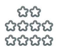 BUBEFSKD 10 Pz Cava Cinque Punte Collana Amicizia Di Perle Di Perle Acriliche Perline Kit Accessori Gioielli Per Le Donne Cave Perla Di Cinque Otto Stella, Taglia unica, come descritto