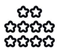 BUBEFSKD 10 Pz Cava Cinque Punte Collana Amicizia Di Perle Di Perle Acriliche Perline Kit Accessori Gioielli Per Le Donne Cave Perla Di Cinque Otto Stella, Taglia unica, come descritto