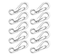 BUBEFSKD 10pcs carabiner clip in lega di alluminio portachiavi chiusura a molla gancio zaini accessori piccola clip zaini allegati