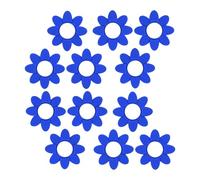 BUBEFSKD 12 ammortizzatori a forma di fiore per tennis, in silicone morbido, ammortizzatori, vibrazioni, corda in silicone a forma di fiore durevole