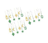 BUBEFSKD 18 pezzi blu dorato decorazione da appendere per feste di giuramento, aula, casa, decorazione per le vacanze