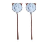 BUBEFSKD 2 Acquari Rete per Gamberetti Acquari La Casa Strumento La Pulizia della Piscina Strumento Catturare Mosche All'aperto Pesca Portatile Retrattile Manico Lungo Rete