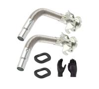 BUBEFSKD 2 unità, beccuccio per taniche in acciaio inox, design a fisarmonica, fonte di energia, strumento di trasferimento dell'acqua, a prova di perdite, costruzione durevole Global Fit in acciaio