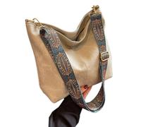 BUBEFSKD 2023 Nuova Borsa A Tracolla Vintage Casual Crossbody Per Le Donne Ragazze Grande Capacità Secchio Tempo Libero Versatile Borsa Della Signora Alla Moda, bianco