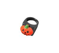 BUBEFSKD 2023 Spugna per pipistrello Anelli di zucca da donna in plastica moda accessori per dita da sposa esagerati gioielli di Halloween divertente pipistrello, come descritto