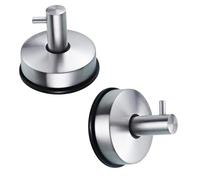 BUBEFSKD 2pcs Ventose Gancio Cappotto In Acciaio Inox E Cappelli Impermeabile Per Doccia Bagno Cucina Vetro Porta Bagno