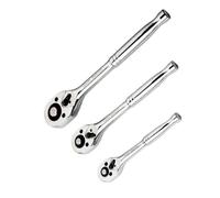 BUBEFSKD 3 chiavi a cricchetto da 3/8 1/4 1/2 pollici reversibili rapidi messaggi per fai da te auto riparazione auto chiave a bussola in acciaio