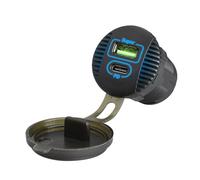 BUBEFSKD 36 W USB tipo C carica auto con LED Light General adattatore rapido per SUV e barche, caricatore USB