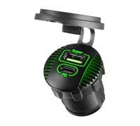 BUBEFSKD 36 W USB tipo C carica auto con LED Light General adattatore rapido per SUV e barche, caricatore USB