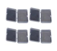 BUBEFSKD 4 custodie vuote per carte da gioco, in plastica trasparente, per banche, negozi, carte da collezione, in plastica trasparente