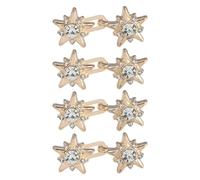 BUBEFSKD 4 paia di jeans rimovibili, con bottone a stella, fibbie in vita, pantaloni regolabili, stratificità, non necessitano di cuciture con ago a stella, fibbia alla moda