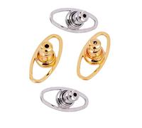 BUBEFSKD 4 pezzi supporto per orecchini sollevatore posteriore comodi stabilizzatori eleganti tacchetti per le orecchie per il giorno usura posteriore di sicurezza, Taglia unica, come descritto