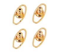 BUBEFSKD 4 pezzi supporto per orecchini sollevatore posteriore comodi stabilizzatori eleganti tacchetti per le orecchie per il giorno usura posteriore di sicurezza, Taglia unica, come descritto