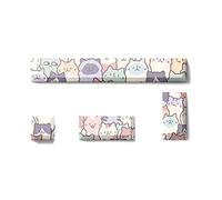 BUBEFSKD 4 Tasti Personalizzati Tastierino Tastierino Altezza Ciliegia Per Meccanica PBT Sublimazione Spazio Opaco Inserisci ESC Cappuccio Chiave Gaming Capo Chiave Per Ragazze