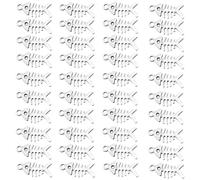 BUBEFSKD 40pcs Pesci ossa Charm Ciondolo Accessori Per Gioielli L'Vintage Bronzo Lega Di Pesce Pendente Artigianato Ciondolo Osso Di Pesce Fare, Taglia unica, come descritto