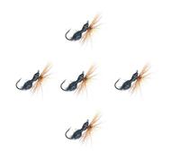 BUBEFSKD 5 mosche secche, formiche nere, mosche da pesca con ardiglione per pescatori, esche artificiali professionali, esche da nuoto, esche da pesca in acqua naturale