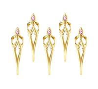 BUBEFSKD 5 pezzi subculturali gothic punk design punk anelli a punta delle dita per uomini e donne, in lega neutra, dita minoritarie unisex, come descritto