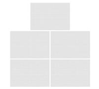 BUBEFSKD 5 vasi per fiori, fori in rete, quadrati, bonais, schermate di drenaggio, fondo vegetale, vasi di fiori, guarnizioni, pad fori