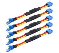 BUBEFSKD 5PCS 3PIN velocità della Ventola del PC Ridurre Rumore Cavo Resistenza Estensione Filo 3 Pin Connettore Maschio A Femmina per Cavo Riduttore velocità della CPU del Computer