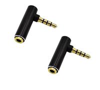 BUBEFSKD 90 gradi 3 5 mm Tappo audio maschio a femmina con finitura placcata in oro per una riduzione della perdita di segnale e connettori di lunga durata.