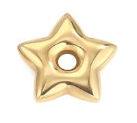 BUBEFSKD Acciaio inossidabile Star Pearl Heart Spacer Perline Gioielli Fare Braccialetti Donne Squisita Collana, Taglia unica, come descritto
