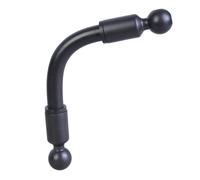 BUBEFSKD Aggiornamenti 17 mm, adattatore per telefono e supporto standard del settore, doppia sfera, per telefono e navigatore, standard del settore, braccio di montaggio